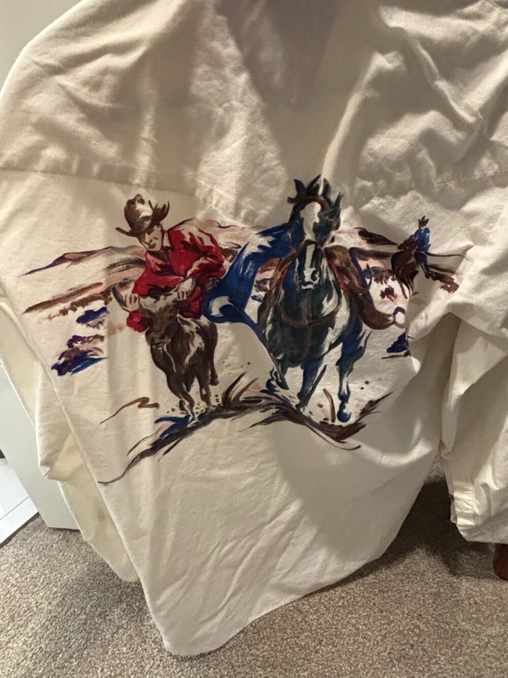 Vintage extremely rare bulldoggin shirt by Roper